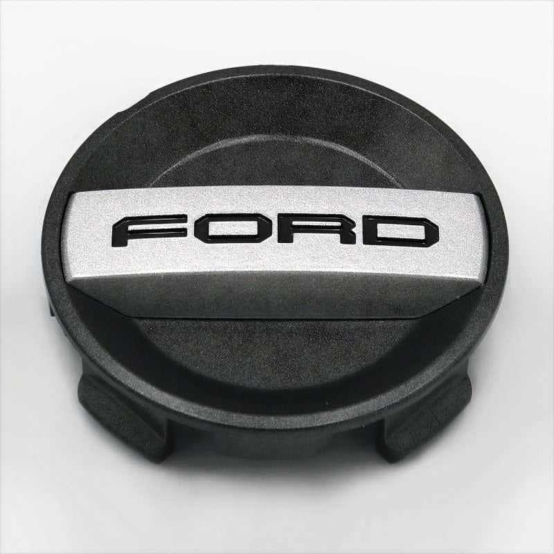 Ford Racing Car Black and Chrome Wheel Cap