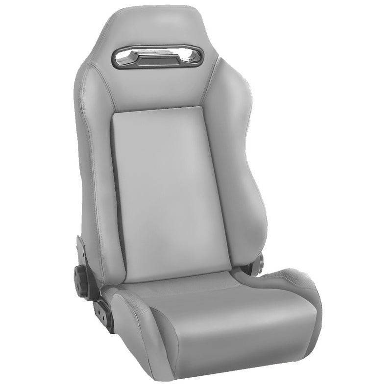 Rugged Ridge Sport Front Seat Reclinable Gray 76-02 Jeep CJ / Jeep Wrangler