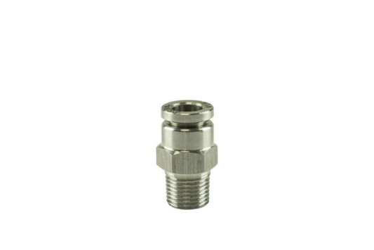 Turbosmart 1/8in NPT to Straight 1/4in Pushloc Stainless Steel