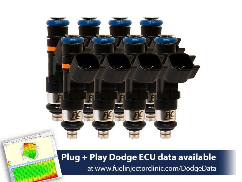 Fuel Injector Clinic 1000cc (100 lbs/hr at OE 58 PSI fuel pressure) Injector Set Dodge Hemi SRT-8, 5.7 (High-Z)