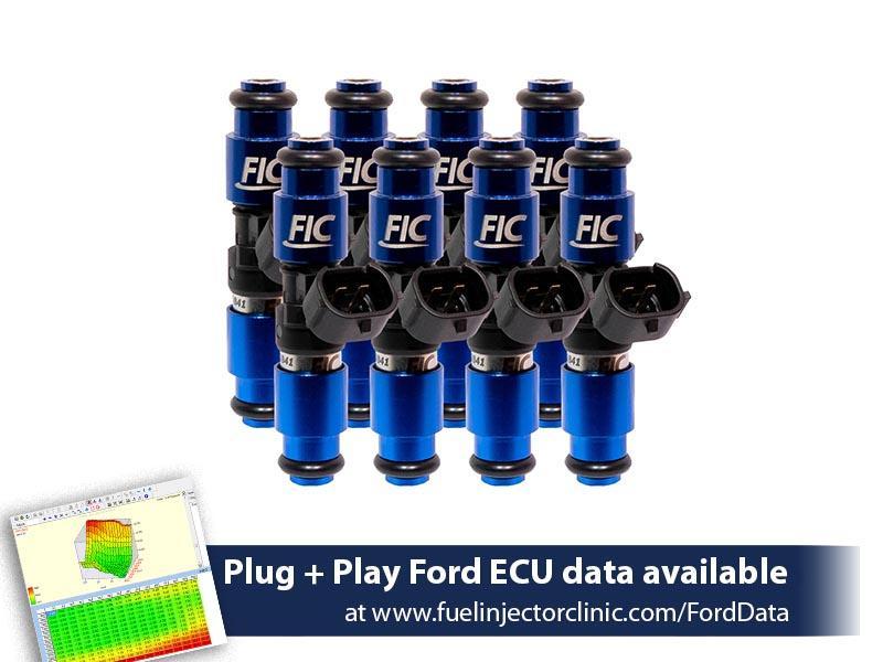 Fuel Injector Clinic 2150cc (200 lbs/hr at 43.5 PSI fuel pressure) Injector Set Mustang GT (2005-2016 )/GT350 (2015-2016)/ Boss 302 (2012-2013)/Cobra (1999-2004) (High-Z)