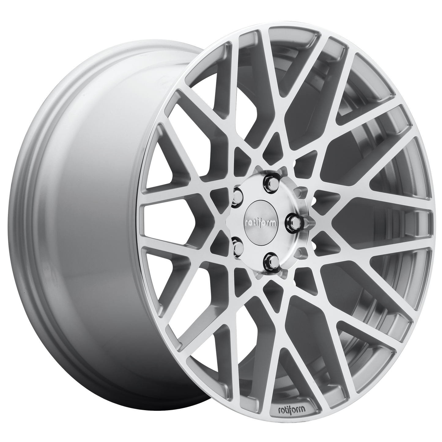 Rotiform - BLQ 18x8.5 5x114.30 GLOSS SILVER MACHINED (38 mm)