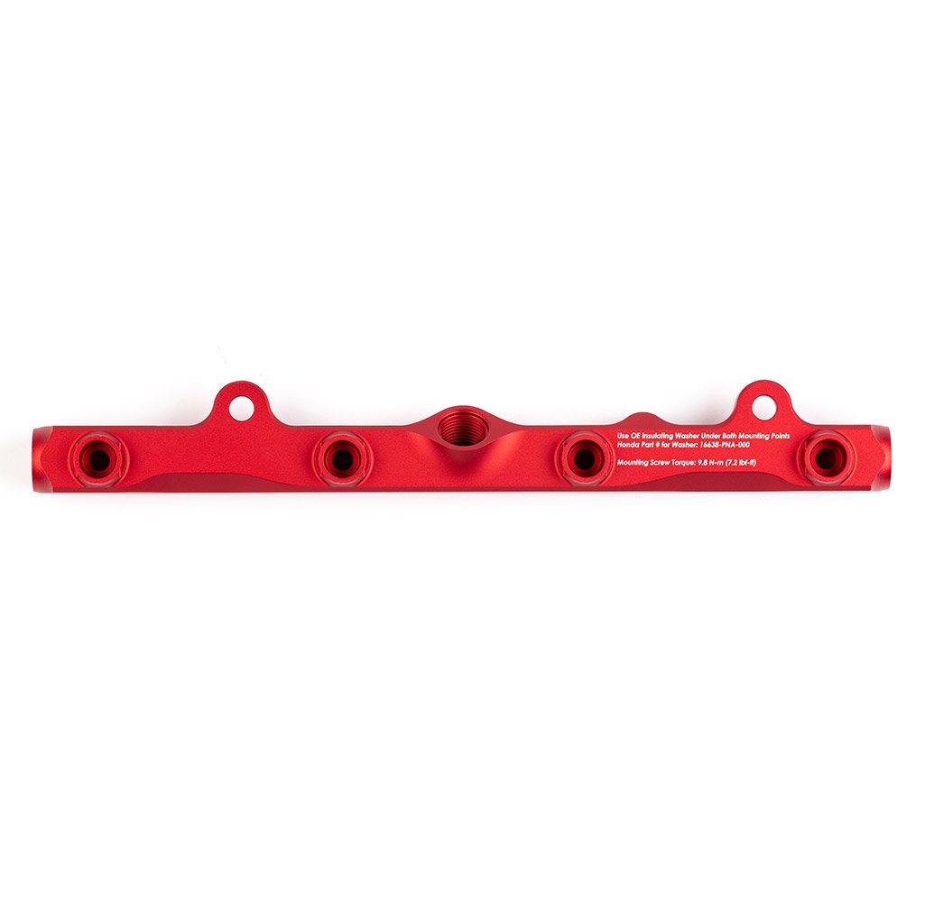 Acuity - K-Series Fuel Rail in Satin Red Finish