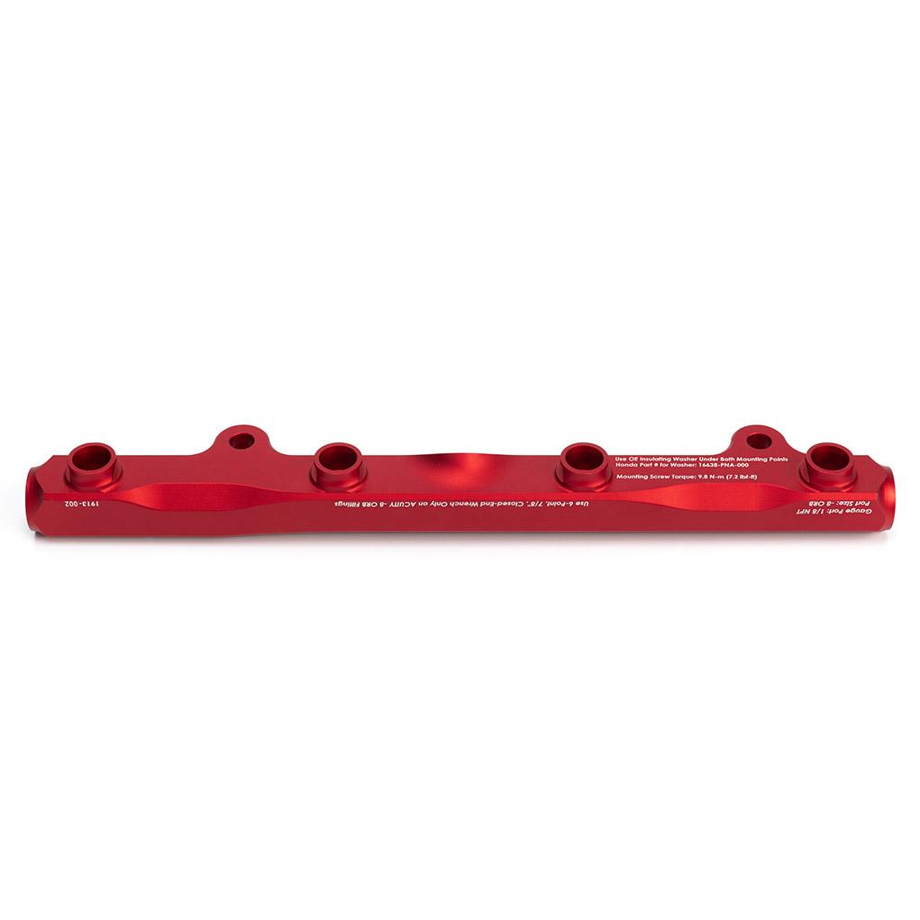 Acuity - K-Series Fuel Rail in Satin Red Finish
