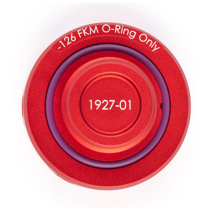 Acuity - Podium Oil Cap in Satin Red for Hondas/Acuras