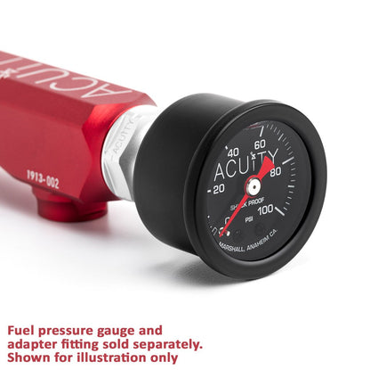 Acuity - K-Series Fuel Rail in Satin Red Finish