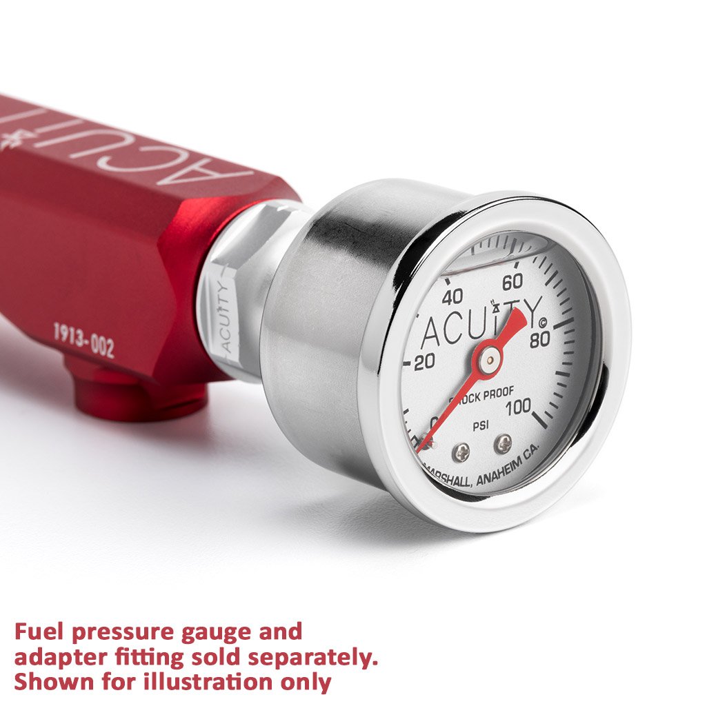 Acuity - K-Series Fuel Rail in Satin Red Finish